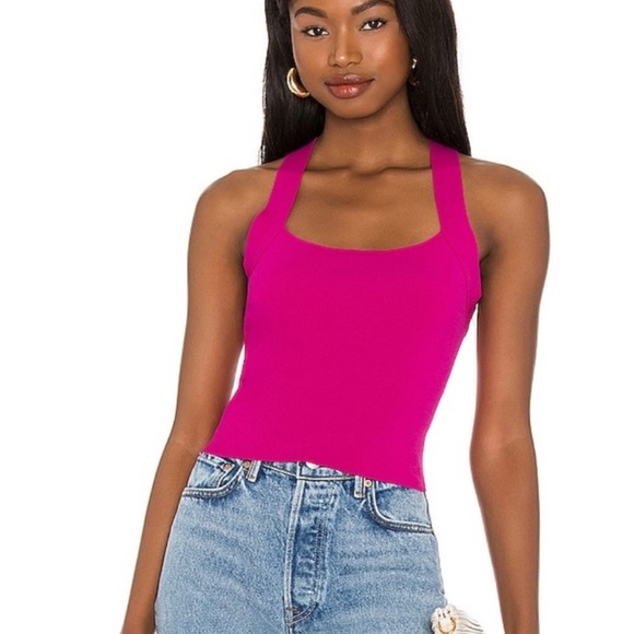 NWT; NBD Tia Tie Back Top in Fuchia 🍒